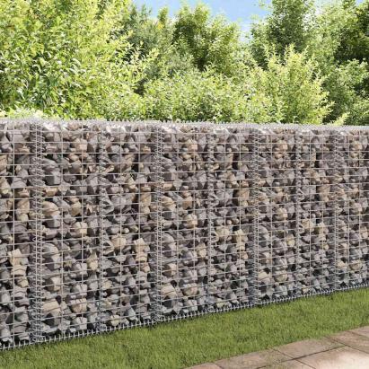 Perete gabion cu capace, 20x20x100 cm, oțel galvanizat GartenMobel Dekor