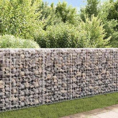 Perete gabion cu capace, 200x20x85 cm, oțel galvanizat GartenMobel Dekor