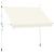 Copertină retractabilă manual, crem, 300 cm GartenMobel Dekor