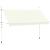 Copertină retractabilă manual, crem, 400 cm GartenMobel Dekor