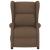 Fotoliu rabatabil electric cu spătar aripi, maro, textil GartenMobel Dekor
