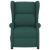 Fotoliu rabatabil electric cu spătar aripi, verde închis,textil GartenMobel Dekor