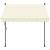 Copertină retractabilă, crem, 250x150 cm, țesătură și oțel GartenMobel Dekor