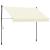 Copertină retractabilă, crem, 300x150 cm, țesătură și oțel GartenMobel Dekor