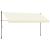 Copertină retractabilă, crem, 400x150 cm, țesătură și oțel GartenMobel Dekor