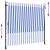 Jaluzea rulou de exterior albastru/alb 200x270 cm țesătură/oțel GartenMobel Dekor
