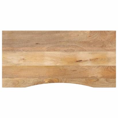 Blat birou cu decupaj curbat 110x50x2,5cm lemn masiv mango brut GartenMobel Dekor