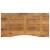 Blat birou cu decupaj curbat 140x50x2,5cm lemn masiv mango brut GartenMobel Dekor