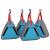 Pungă de stocare 4 pcs Gri și Albastru 24 x 16 x 24 cm oxford GartenMobel Dekor