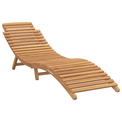 Șezlong de grădină Maro 198 x 55 x 58,5 cm Lemn solid de tec GartenMobel Dekor