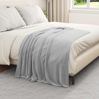 Pături de aruncat 6 pcs Gri 130 x 150 cm Molton GartenMobel Dekor