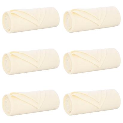 Pături de aruncat 6 pcs Crem 200 x 150 cm Molton GartenMobel Dekor