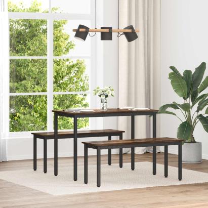 bancă Stejar fumuriu 110 x 35 x 45 cm Lemn compozit GartenMobel Dekor