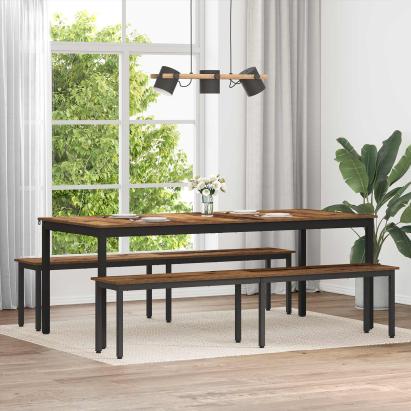 bancă Lemn vechi 200 x 35 x 45 cm Lemn compozit GartenMobel Dekor