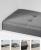 SONGMICS Bancuta depozitare pliabila cu picioare din lemn, 112 litri, textil, 110x38x40 cm, gri Household NewTrend