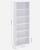VASAGLE Biblioteca 6 rafturi, in stil scandinav, rafturi ajustabile, PAL, 60x24x179 cm, alb Household NewTrend