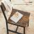 VASAGLE Set 2 scaune de living, cu spatar, stil industrial, 37x50x87 cm, maro rustic Household NewTrend