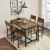 VASAGLE Set 2 scaune de living, cu spatar, stil industrial, 37x50x87 cm, maro rustic Household NewTrend