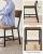 VASAGLE Set 2 scaune de living, cu spatar, stil industrial, 37x50x87 cm, maro rustic Household NewTrend