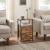 VASAGLE Noptiera cu 2 sertare pentru dormitor, design industrial, 28x38x60cm, maro si negru Household NewTrend