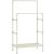 SONGMICS Raft de haine din metal, cu 2 bare de haine si 1 raft, maxim 70 kg, industrial, 45x83x157cm, alb Household NewTrend