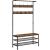 VASAGLE Cuier pentru haine cu 9 carlige si suport pentru pantofi, stil industrial, cadru din otel, 100x42x182 cm Household NewTrend