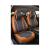 Huse scaune auto universale fractionate Premium 9D fata si spate maro gri antracit Cod: HNG1407-1 Automotive TrustedCars