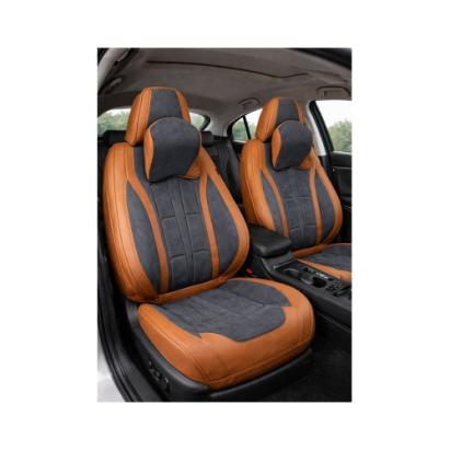 Huse scaune auto universale fractionate 9D fata si spate maro gri antracit Cod: HNG1407-1 Automotive TrustedCars