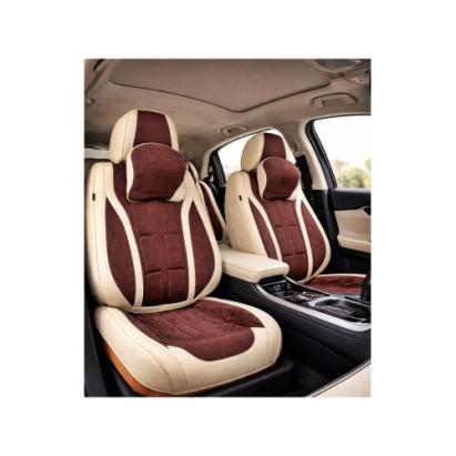 Huse scaune auto universale fractionate 9D Premium fata si spate bej maro cafea Cod: HNG1407-3 Automotive TrustedCars