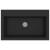 Chiuvetă de bucătărie Negru 79 x 50 x 31 cm Granit GartenMobel Dekor