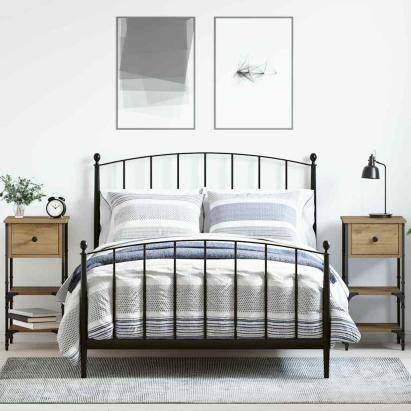 Dulap de noapte cu sertar 2 pcs Maro 33.5 x 36 x 70 cm GartenMobel Dekor