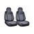 Huse scaune auto universale fractionate 9D Premium fata si spate negru gri antracit cusaturi gri Cod: HNG1407-4 Automotive TrustedCars
