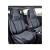 Huse scaune auto universale fractionate 9D Premium fata si spate negru gri antracit cusaturi gri Cod: HNG1407-4 Automotive TrustedCars