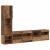 Unitate TV de Perete Pe perete 4 pcs Lemn vechi Lemn compozit GartenMobel Dekor