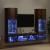 Unități TV de perete cu LED 5 pcs Lemn vechi 40,5 x 30 x 102 cm GartenMobel Dekor