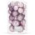 Set globuri de Craciun, 30 bucati, 3 modele, 4/5/6cm, roz Household NewTrend