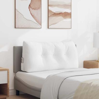 Perna pentru spate Alb 100 x 24 x 50 cm țesătură GartenMobel Dekor