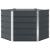 Jardinieră Antracit 129 x 129 x 75 cm Oțel GartenMobel Dekor