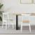Scaune de dining 2 pcs Alb 42 x 47.5 x 81 cm GartenMobel Dekor