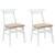 Scaune de dining 2 pcs Alb 42 x 47.5 x 81 cm GartenMobel Dekor