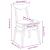 Scaune de dining 2 pcs natural 42 x 47.5 x 81 cm GartenMobel Dekor