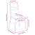 Scaune de dining 2 pcs Maro deschis 43 x 54 x 89 cm GartenMobel Dekor