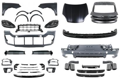 Pachet Exterior Complet Porsche Cayenne 9Y0 (2018-Up) Conversie la Turbo sau Aero Design Performance AutoTuning