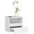 Noptiera cu 1 sertar, PAL laminat 16mm, 40x35x40 cm, alb Household NewTrend