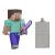 MINECRAFT CRAFT A BLOCK FIGURINA STEVE 8CM SuperHeroes ToysZone