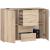 Comoda cu 4 sertare si 2 usi, PAL laminat, 110x35x80 cm, stejar sonoma Household NewTrend