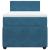 Pat box spring cu saltea, albastru, 90x200 cm, catifea GartenMobel Dekor