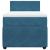 Pat box spring cu saltea, albastru, 90x200 cm, catifea GartenMobel Dekor