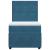 Pat box spring cu saltea, albastru, 90x200 cm, catifea GartenMobel Dekor