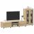 Set comodă TV cu sertar cu raft Stejar Sonoma Lemn compozit GartenMobel Dekor
